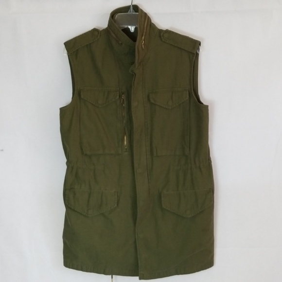 Zara Military Multi Pocket Vest Size S - Picture 9 of 10